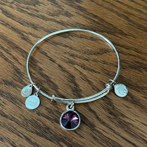 Alex and Ani February Birth Stone Bracelet